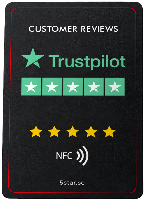 NFC-recensionskort Trustpilot